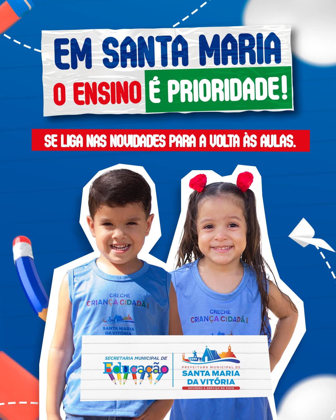 Em Santa Maria da Vitória, a educação é prioridade