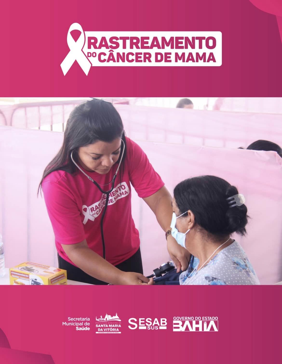 Tudo fluindo positivamente no segundo dia de Mutirão do Rastreamento do Câncer de Mama