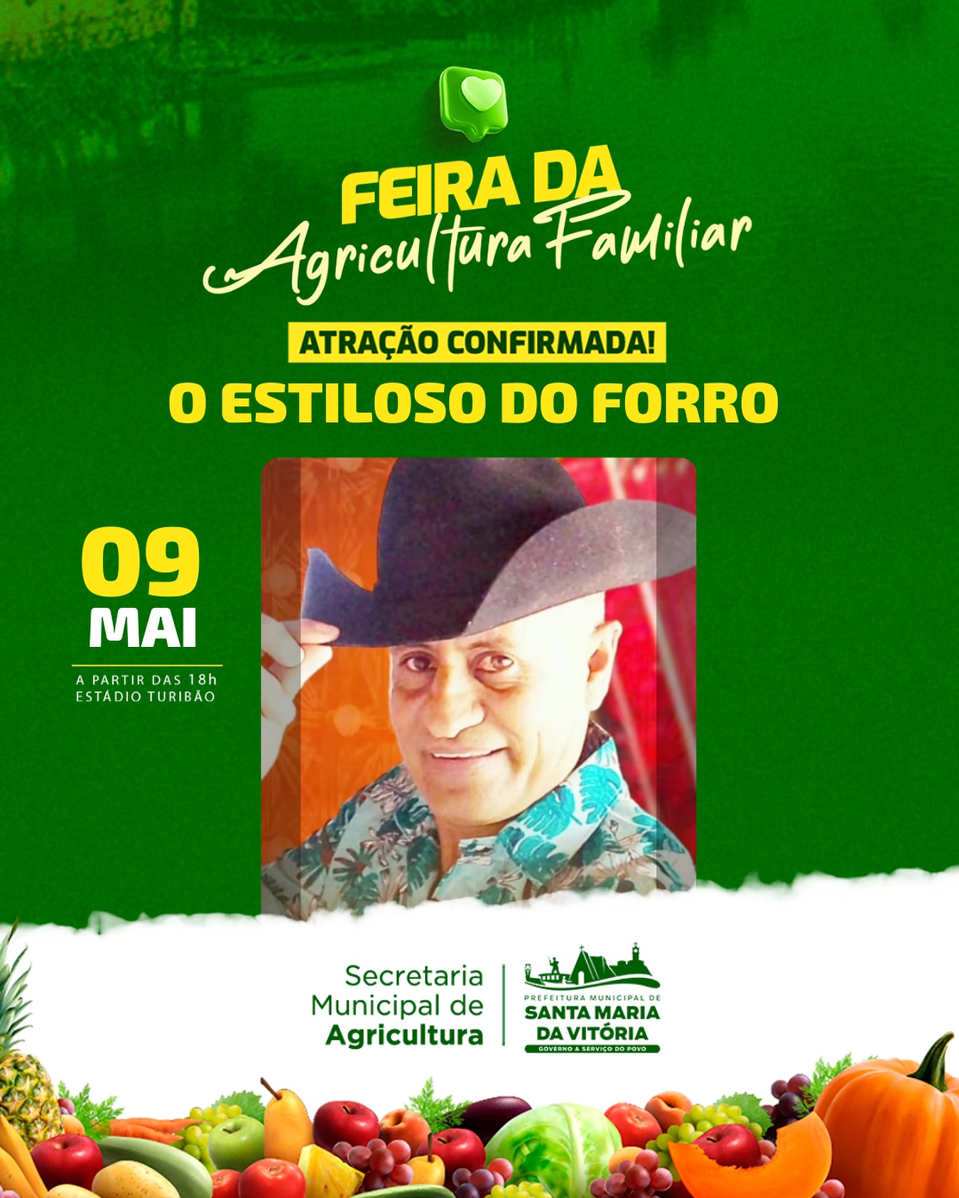 Prepare-se para uma noite de muita animação na Feira da Agricultura Familiar de Santa Maria da Vitória!