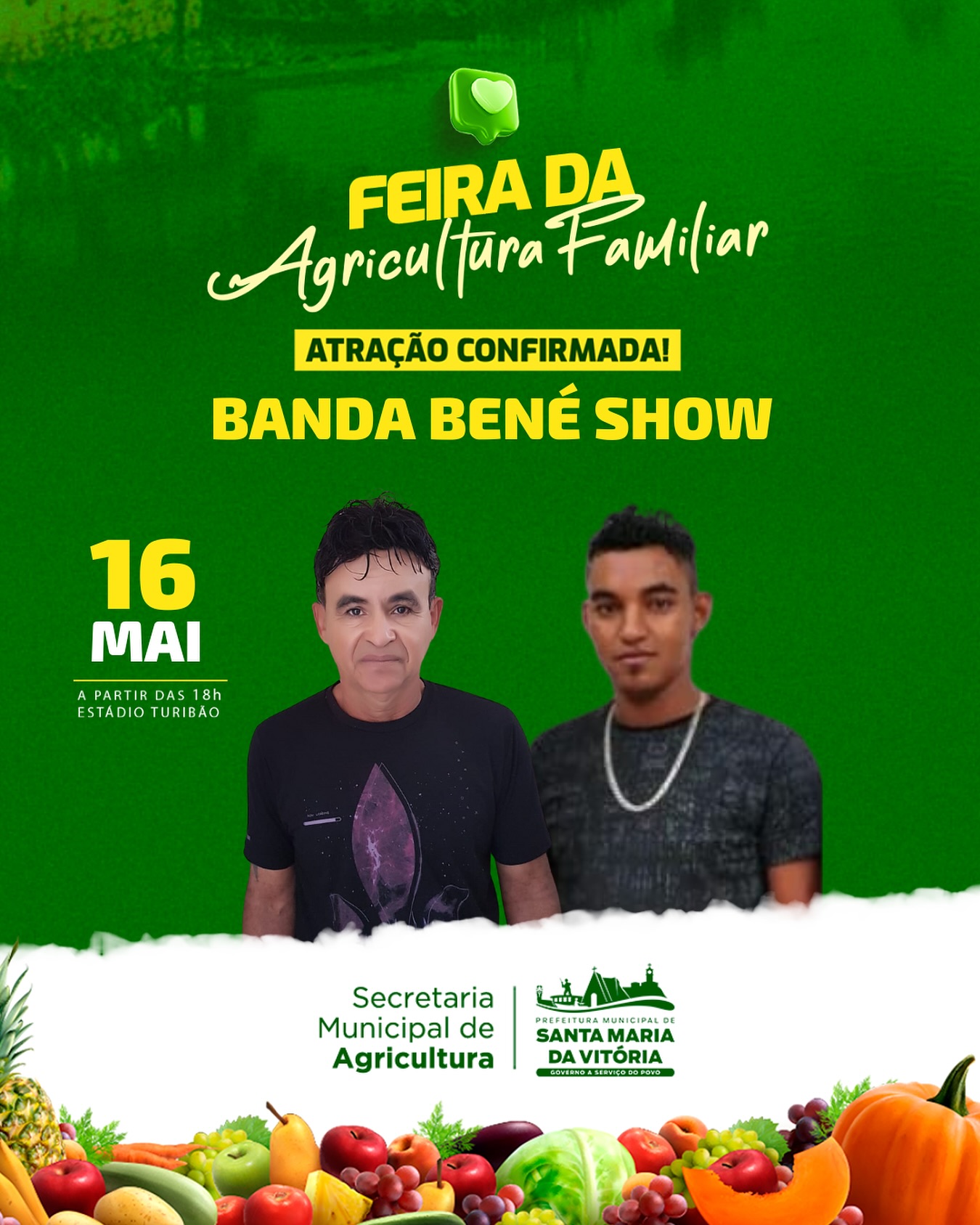 Sinta o ritmo e o sabor da nossa terra na Feira da Agricultura Familiar!