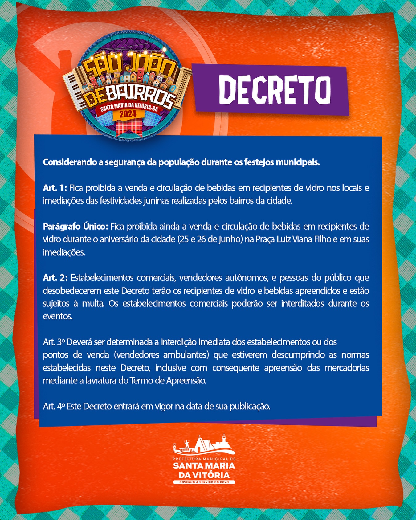 Fiquem atentos às novas regras para o São João!