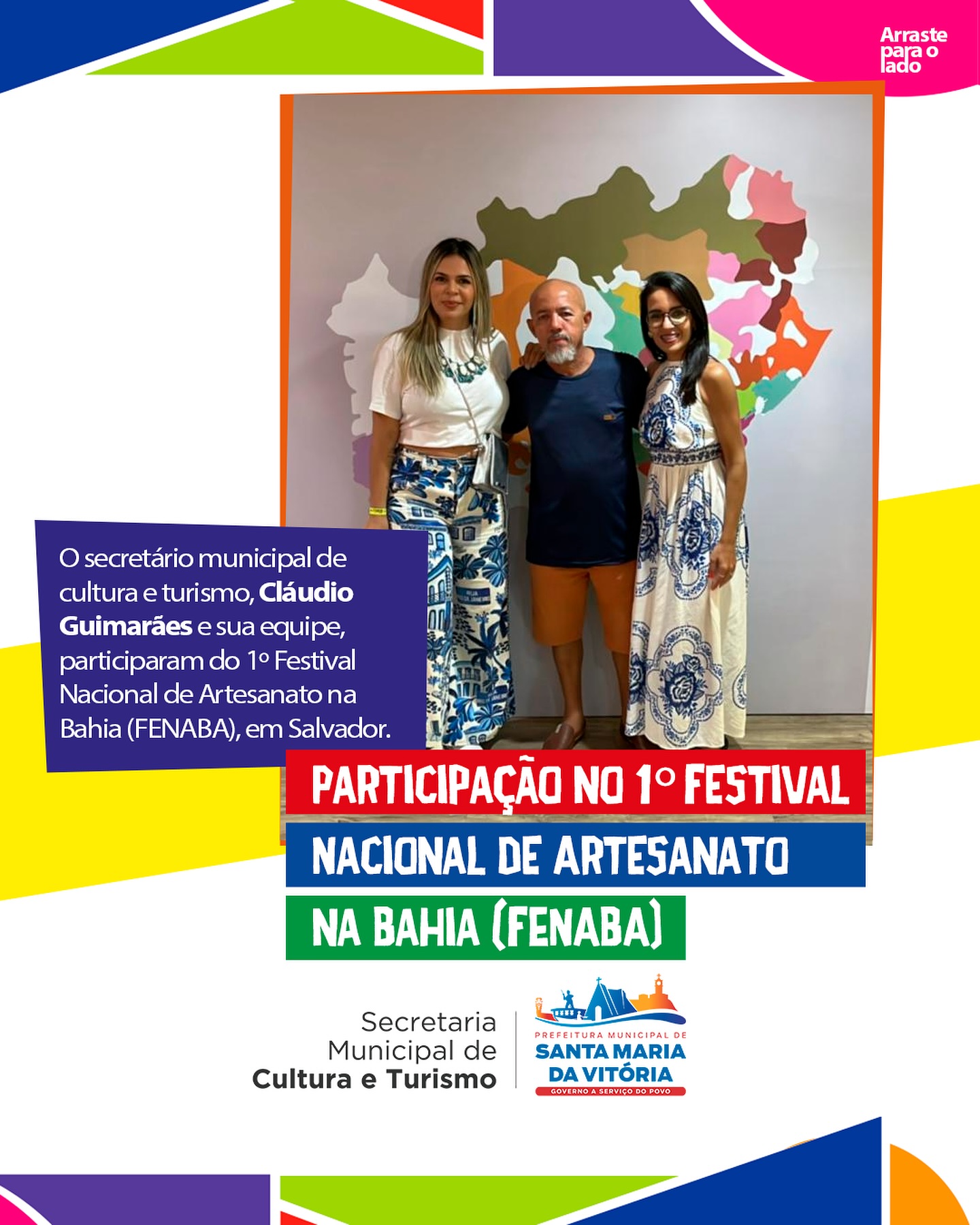 Nosso município marcou presença no FENABA, em Salvador!