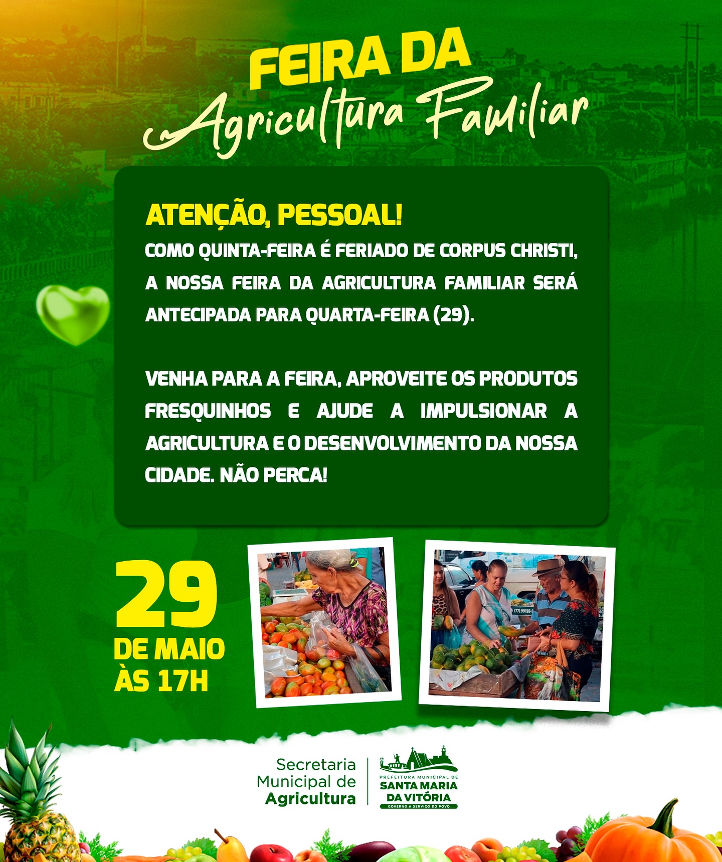 Feira Antecipada!