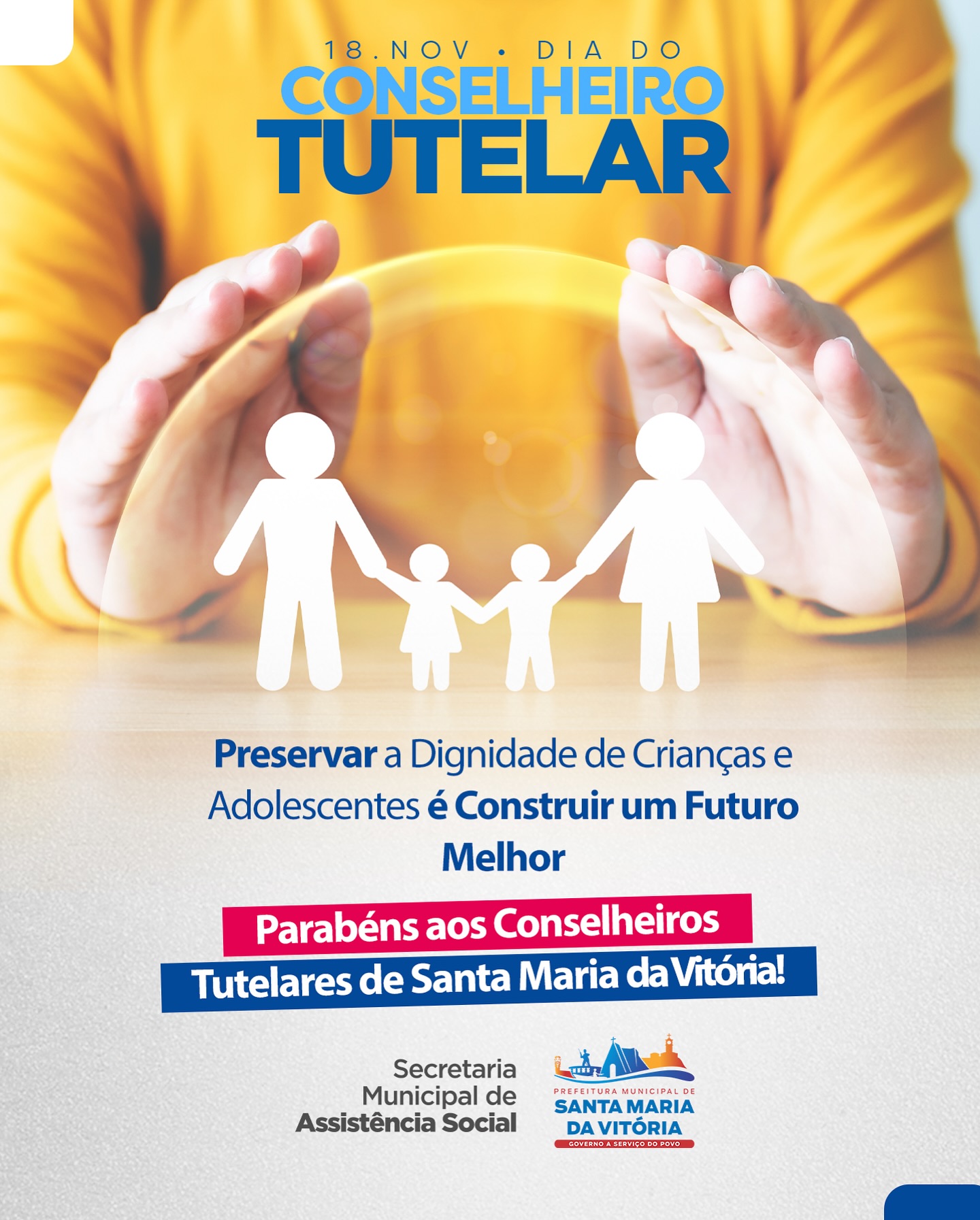 Feliz dia do Conselheiro Tutelar.