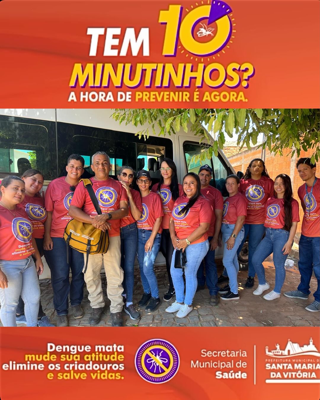 Mais um dia de ação de combate às arboviroses na localidade de Mocambo!