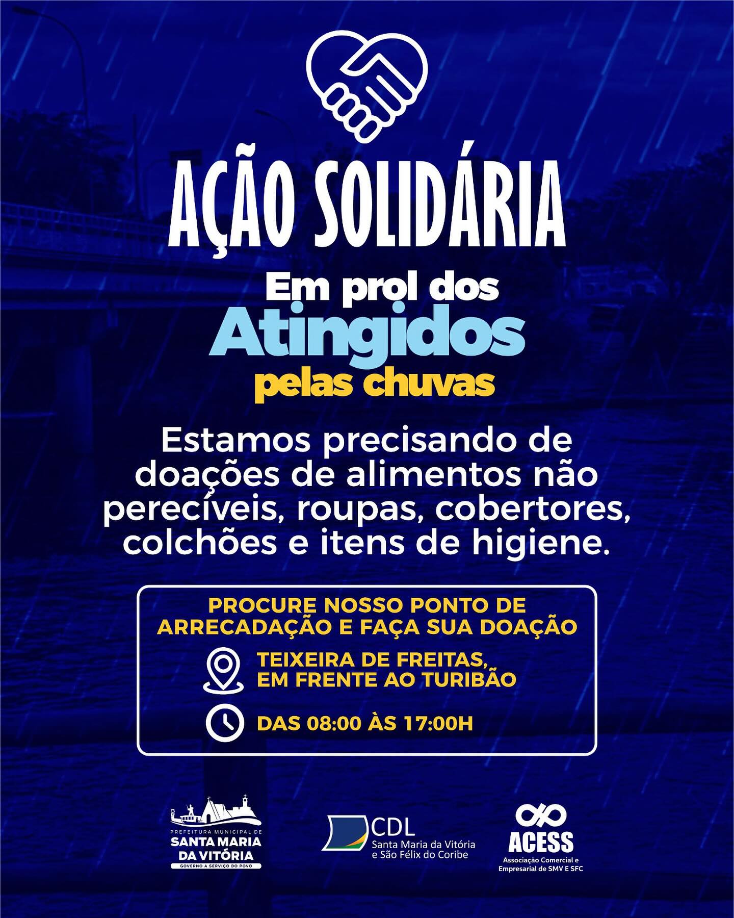  Ação Solidária em prol das vítimas das chuvas 