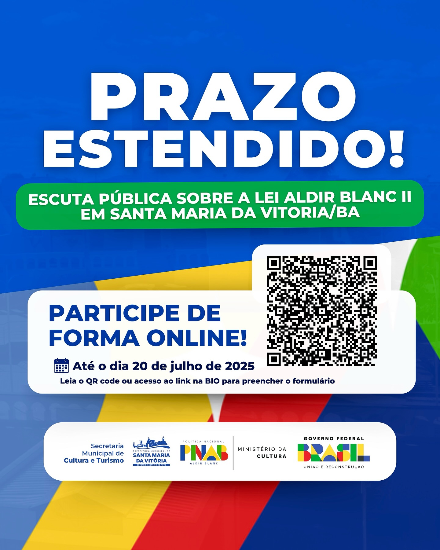 PRAZO ESTENDIDO!