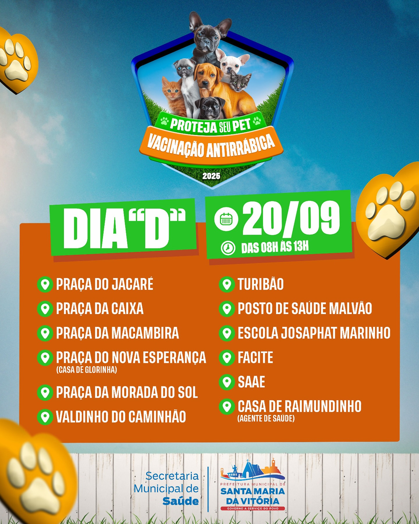 DIA “D” de Vacinação Antirrábica