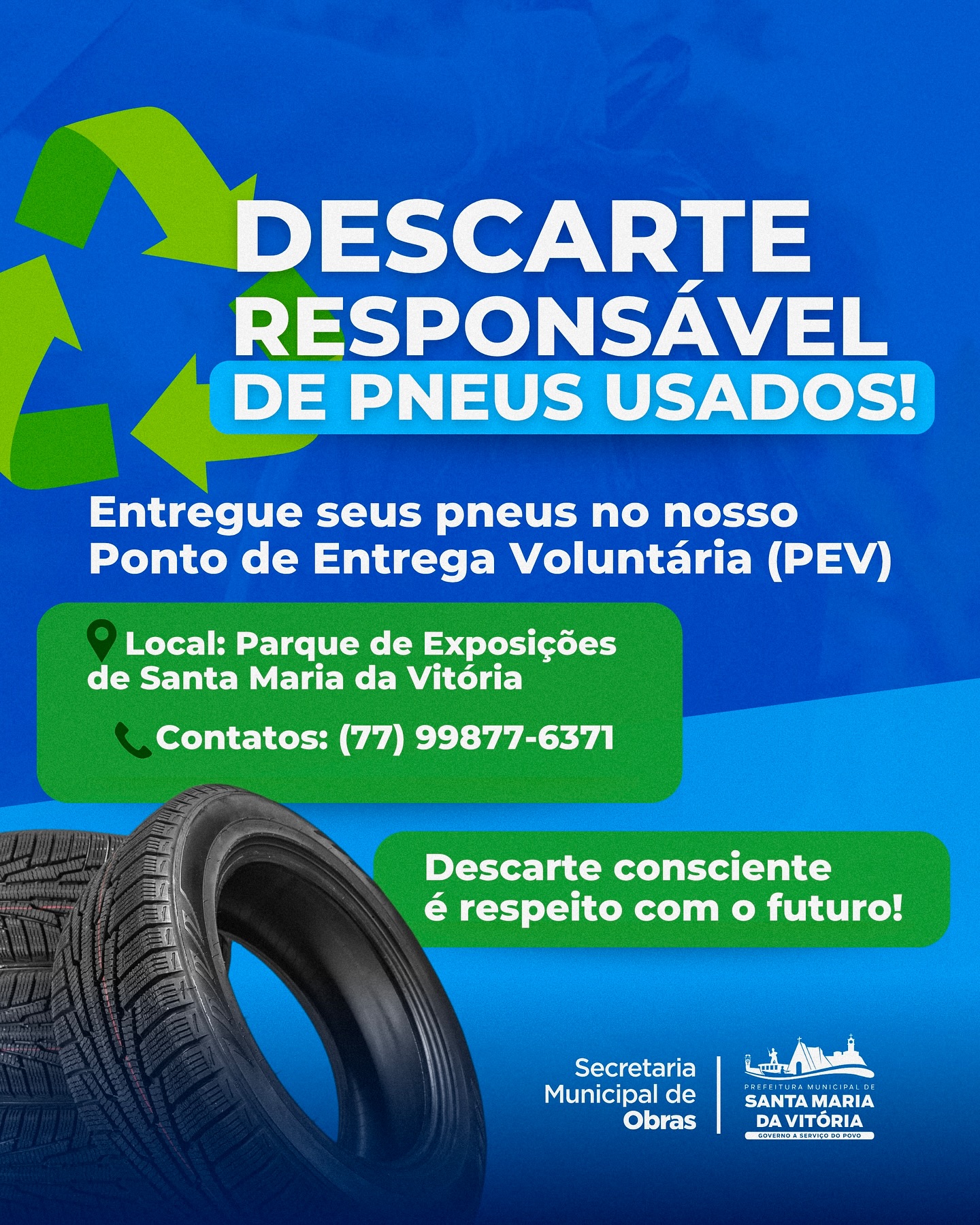 DESCARTE RESPONSÁVEL DE PNEUS USADOS