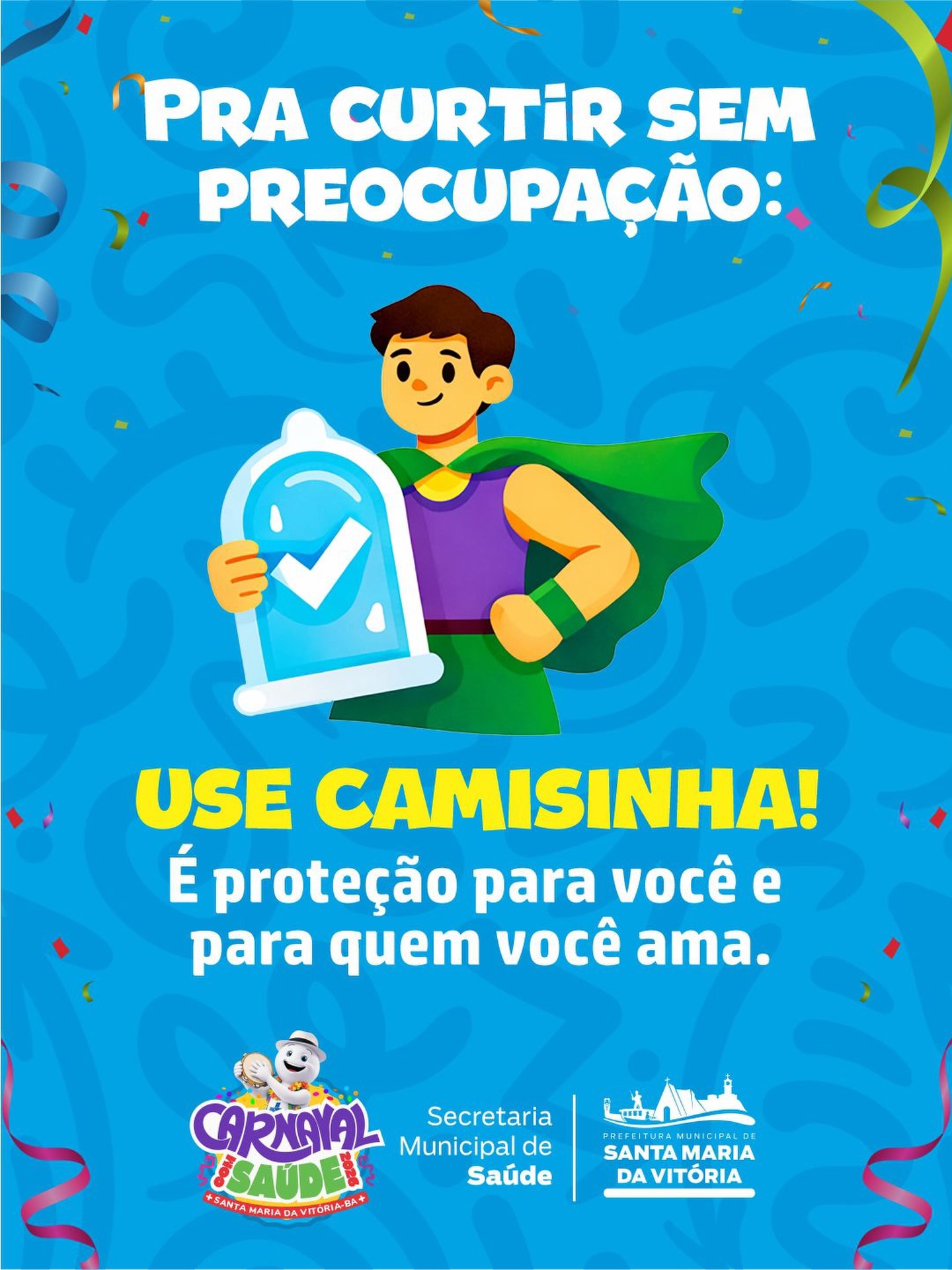 Carnaval é alegria, mas cuidado também é essencial!