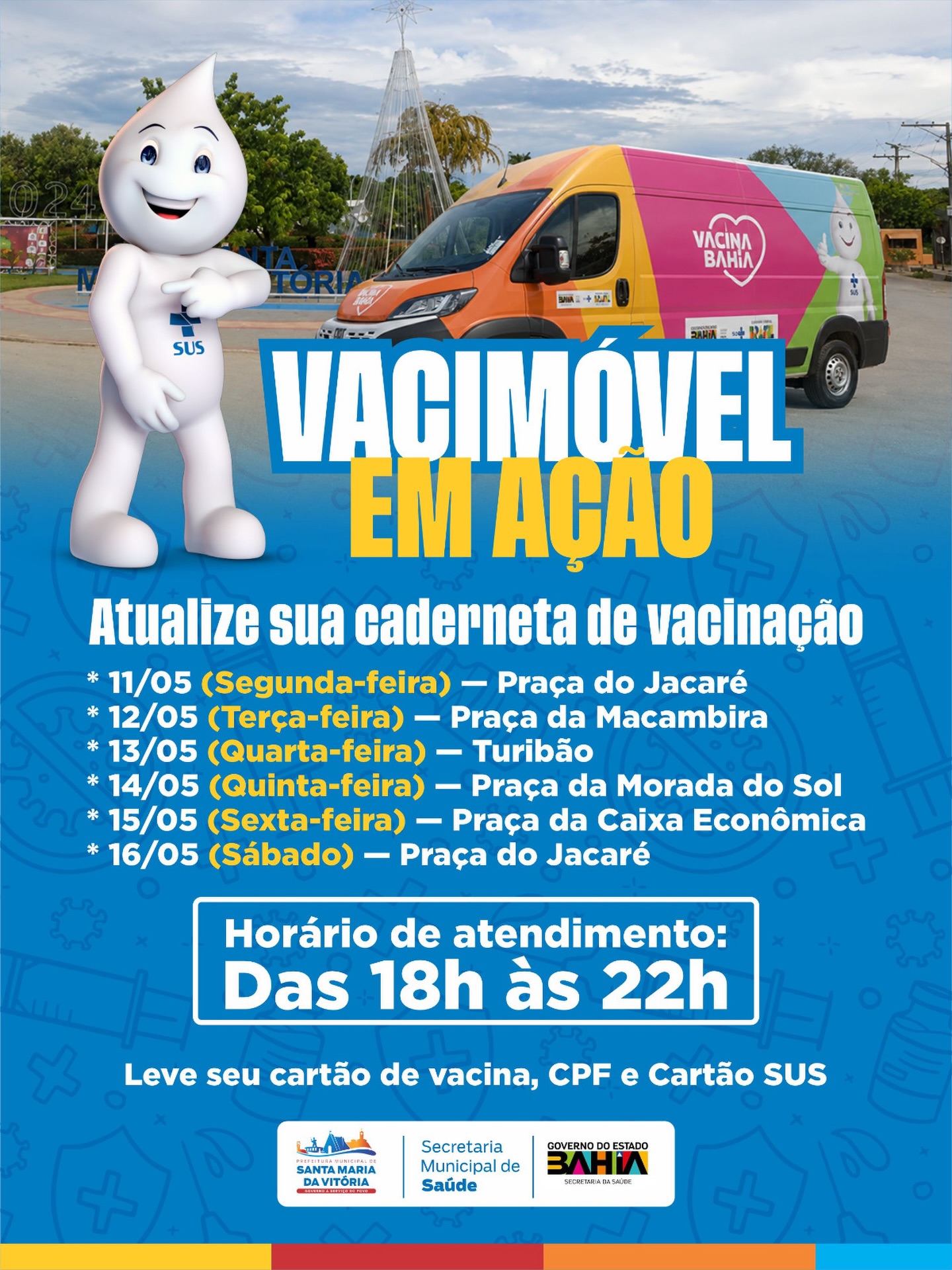 O Vacimóvel está em ação em Santa Maria da Vitória!